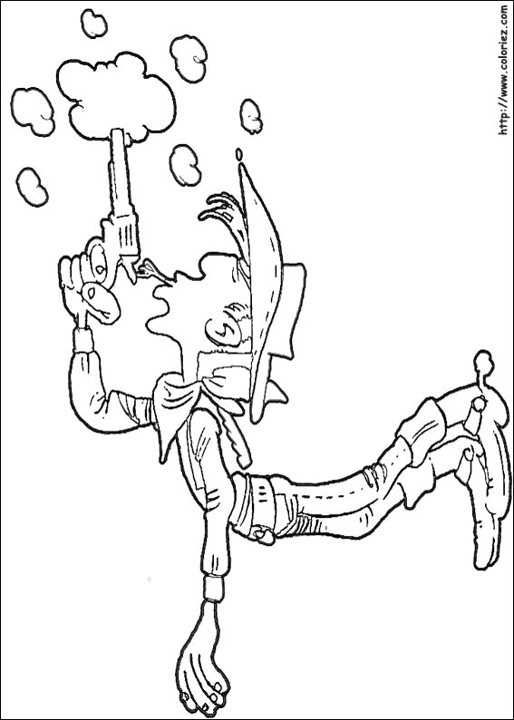 Lucky Luke coloring picture